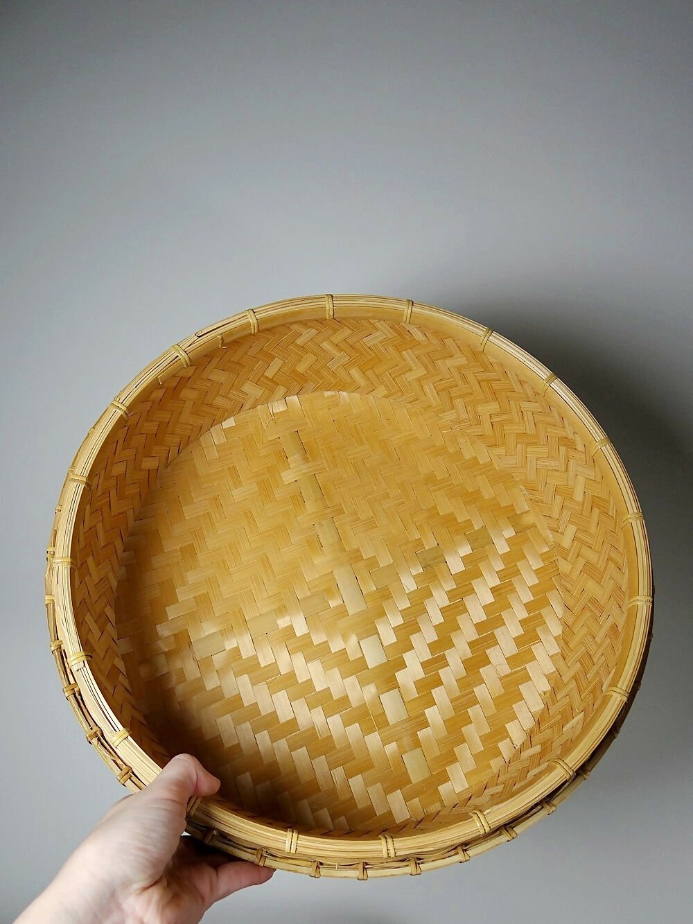 Ensembles de 4 boîtes gigognes en bambou tressé artisanat asiatique vintage 70" - Ethic Atelier