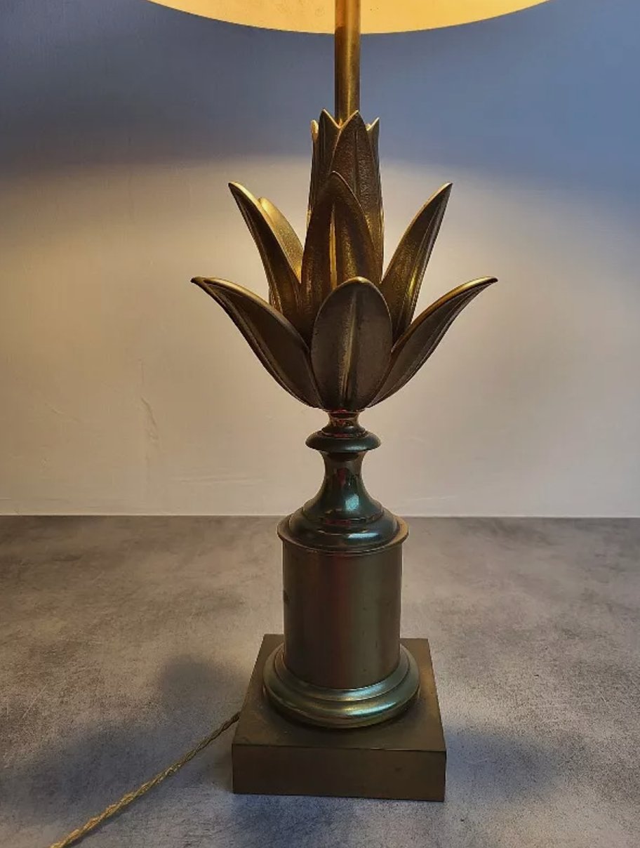 Exceptionnelle Lampe en Bronze Maison Charles et Fils - Fleur de Lotus - Ethic Atelier