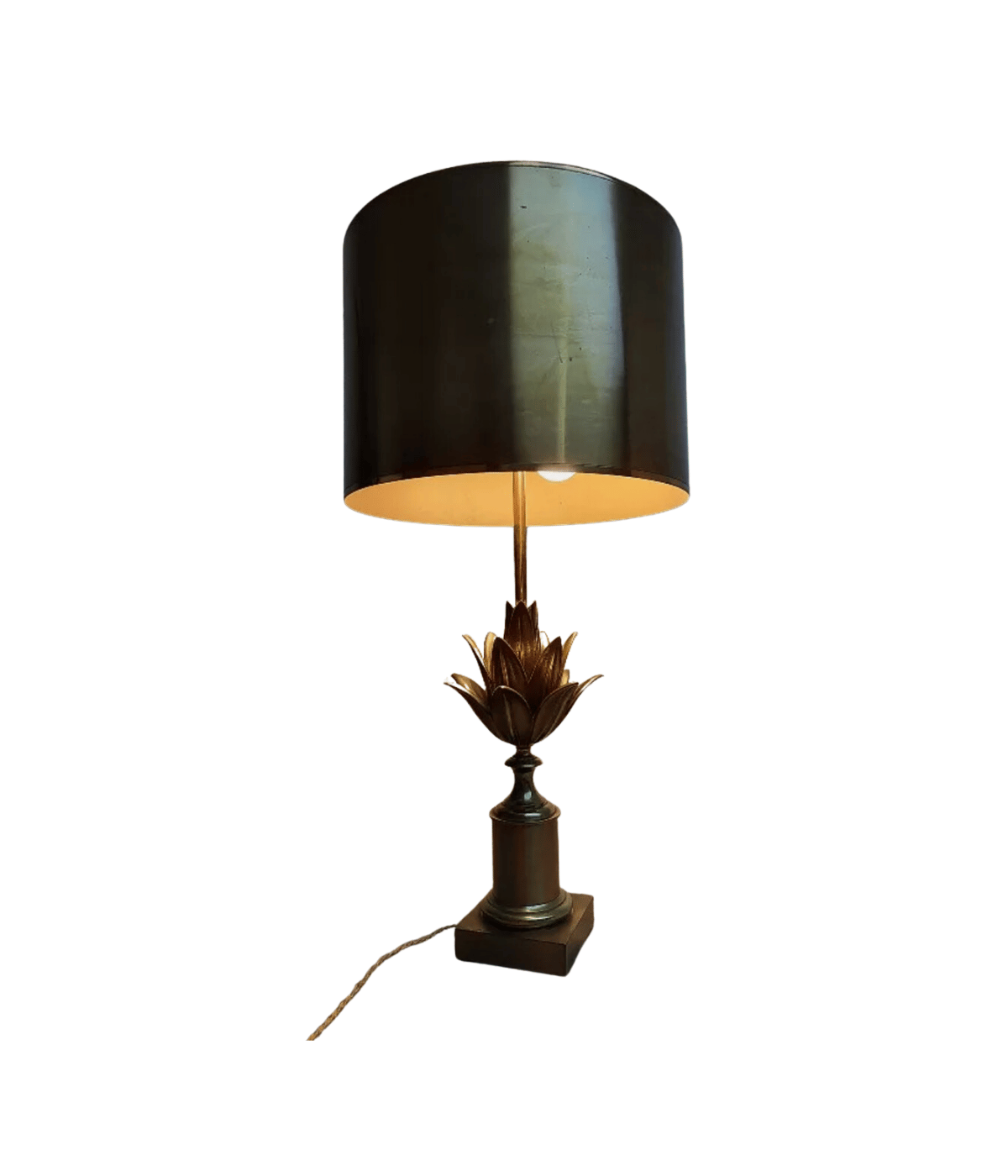 Exceptionnelle Lampe en Bronze Maison Charles et Fils - Fleur de Lotus - Ethic Atelier