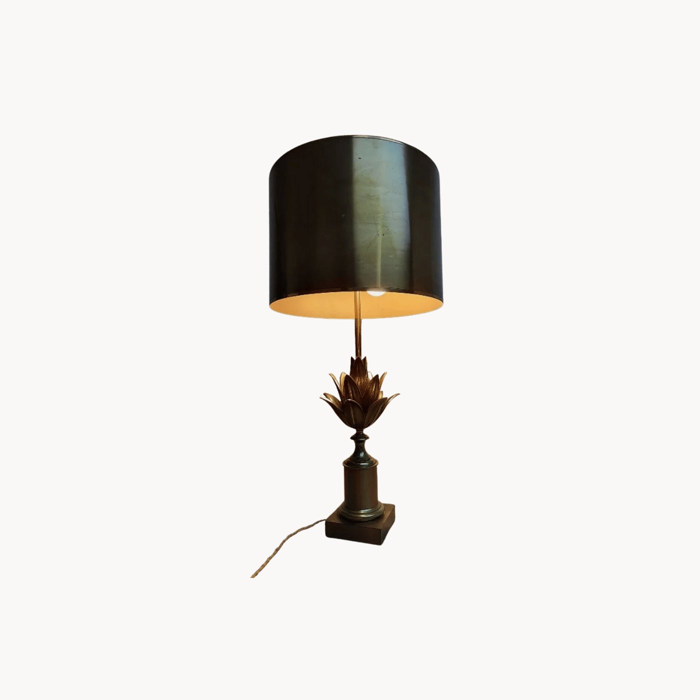 Exceptionnelle Lampe en Bronze Maison Charles et Fils - Fleur de Lotus - Ethic Atelier