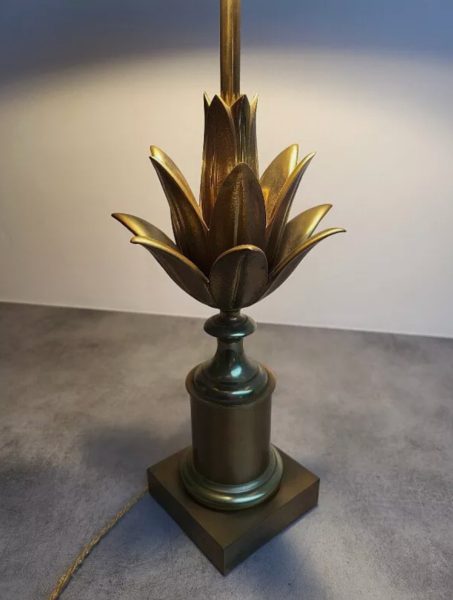 Exceptionnelle Lampe en Bronze Maison Charles et Fils - Fleur de Lotus - Ethic Atelier