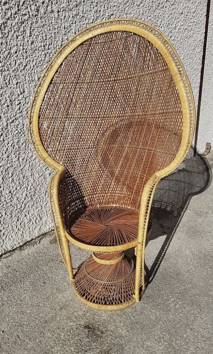 Fauteuil Emmanuelle en Rotin - Années 1960 - Ethic Atelier