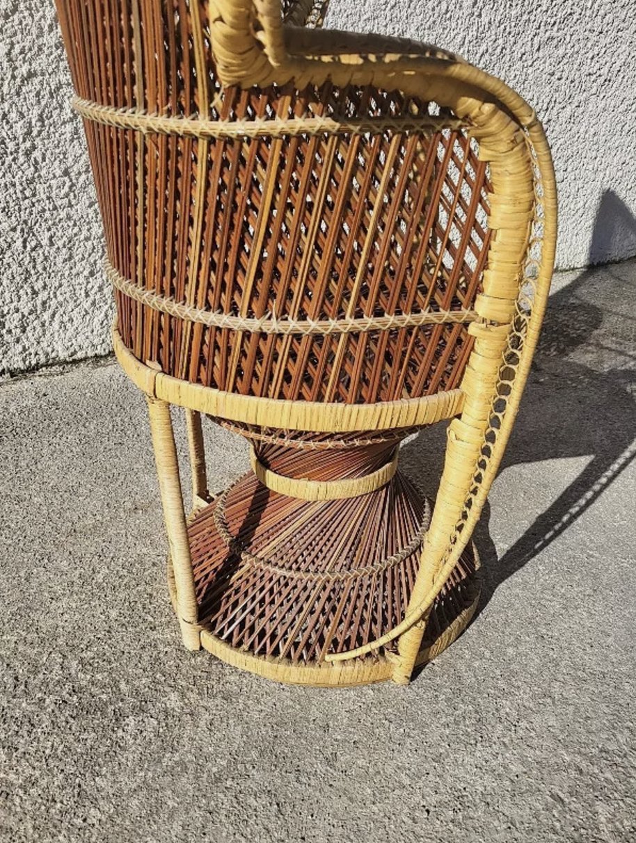 Fauteuil Emmanuelle en Rotin - Années 1960 - Ethic Atelier