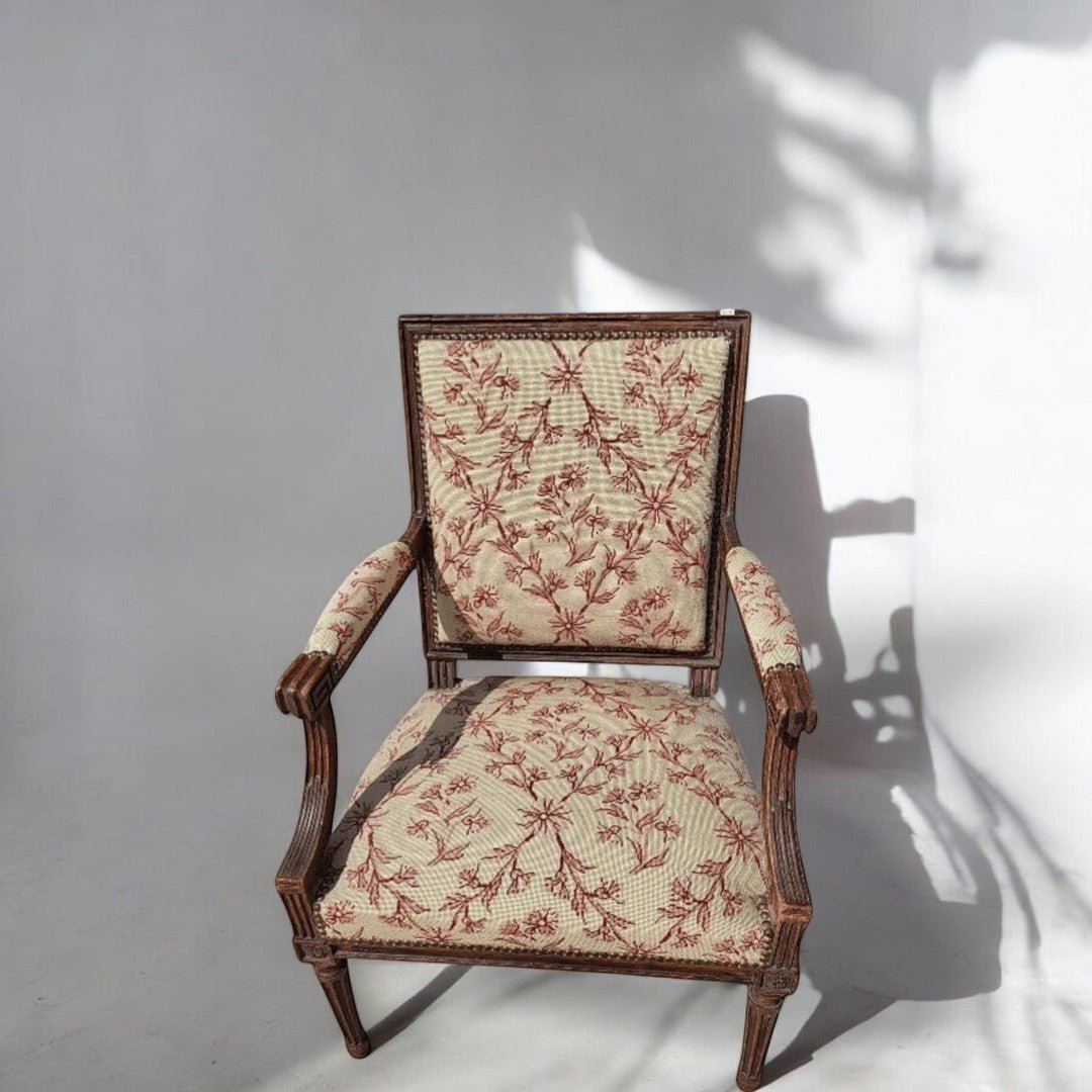 Fauteuil En Noyer Style Chesterfield – Intégra – Époque 1800 – Italien (occasion)