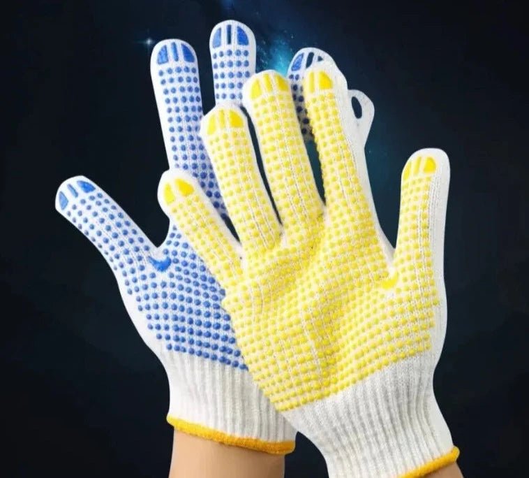 Gants de Travail en Fil Blanc - Confort et Protection - Projet de rénovation DIY - Ethic Atelier