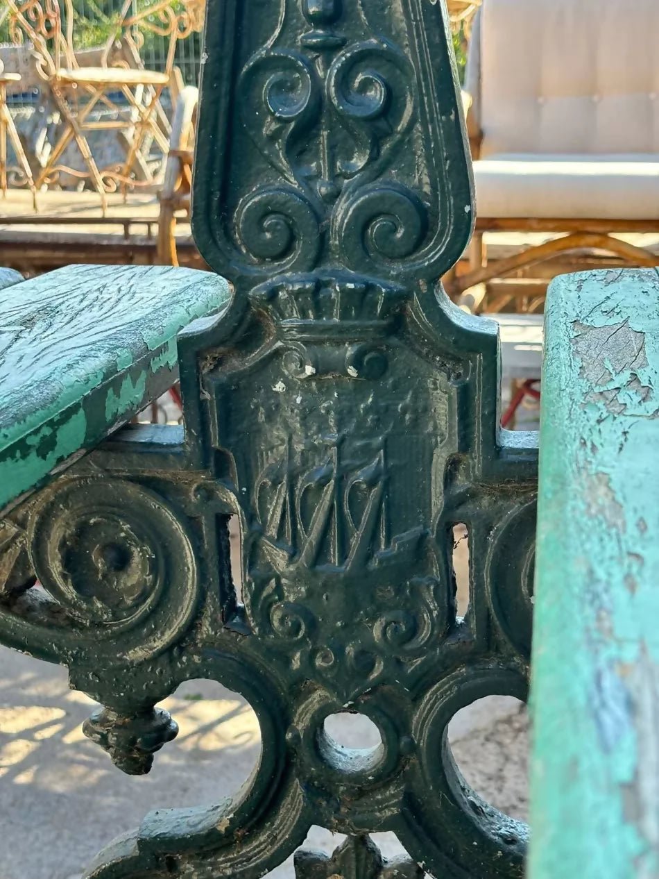 Grand Banc de Jardin Public de la Ville de Paris 1875 – Élégance et Histoire - Ethic Atelier