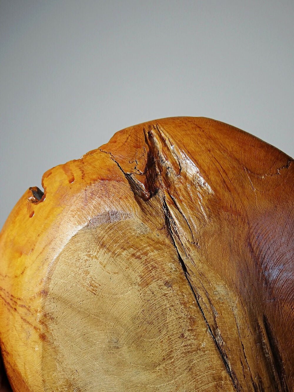 Grand bol à noix ou vide poche vintage en bois de Teck Italie années 60 - 70 - Ethic Atelier