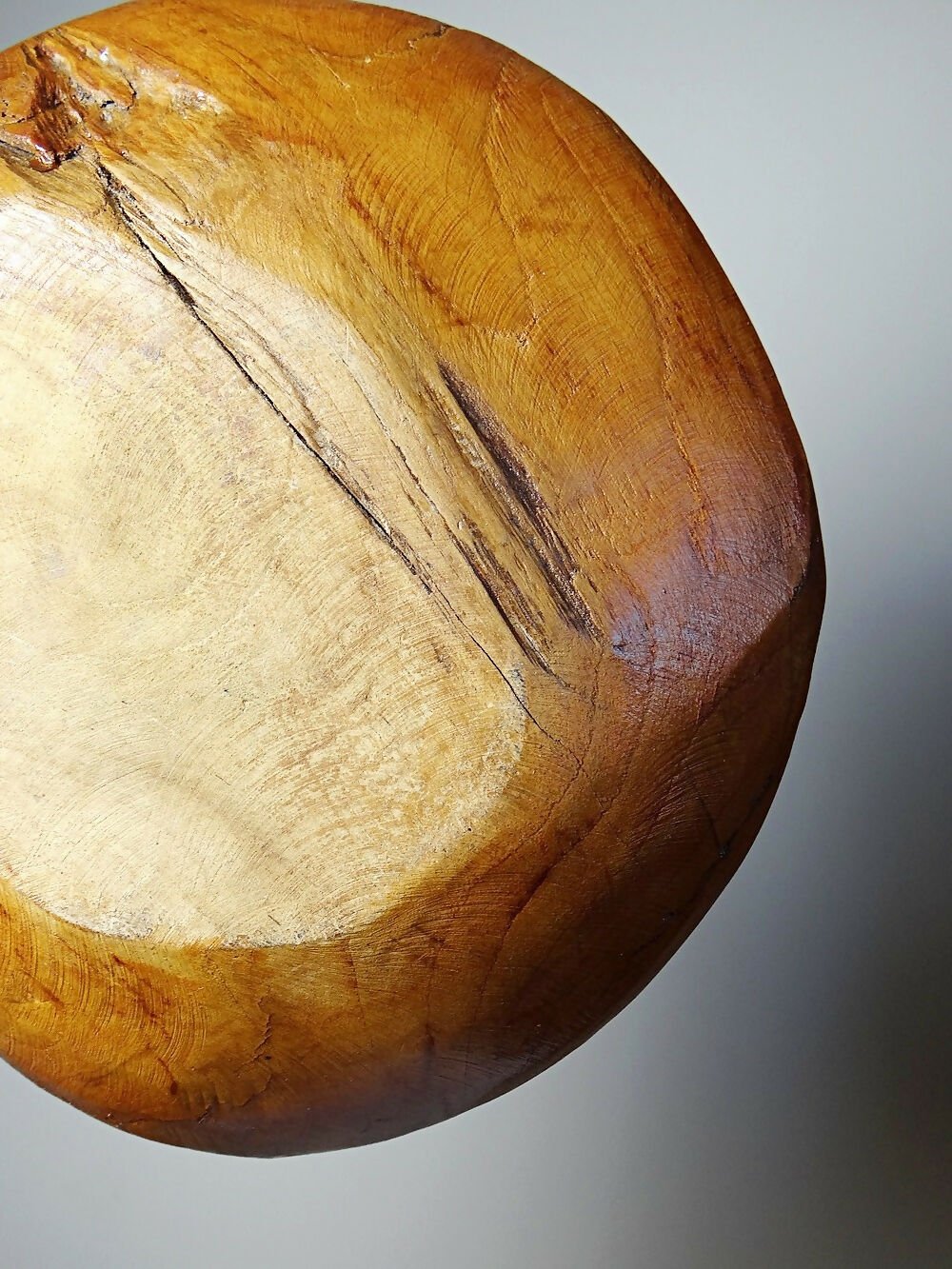 Grand bol à noix ou vide poche vintage en bois de Teck Italie années 60 - 70 - Ethic Atelier