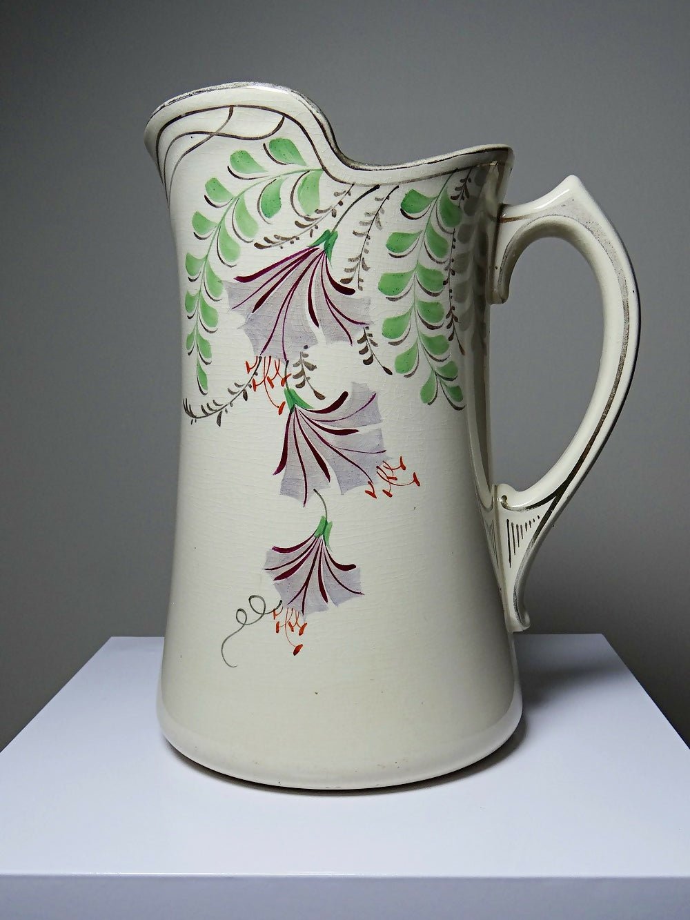 Grand broc de toilette ancien faïence Hamage Moulin des Loups - Ethic Atelier