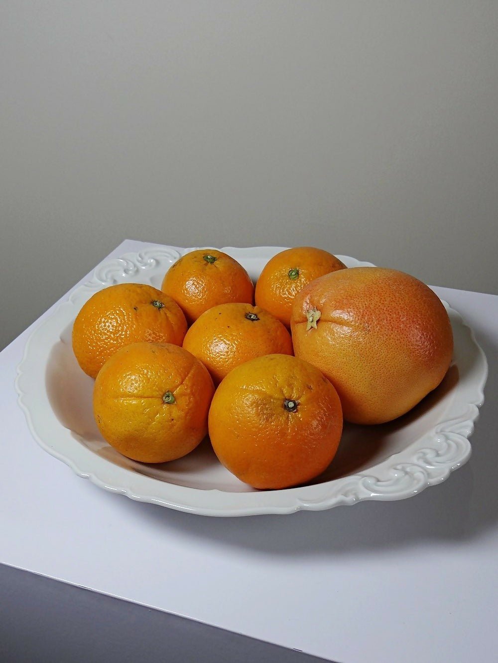 Grand plat de service creux porcelaine fine de Limoges blanche vintage/ancien - Ethic Atelier