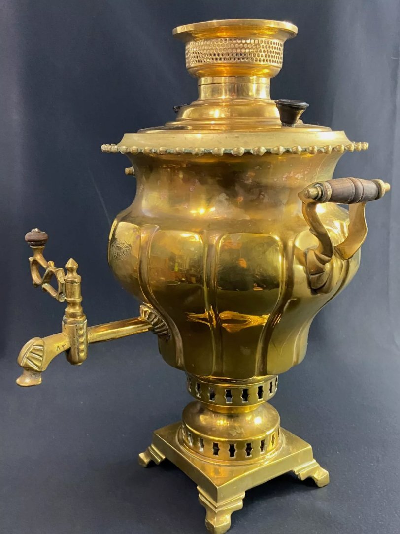 Grand samovar en bronze Moyen - Orient Asie Centrale - Ethic Atelier