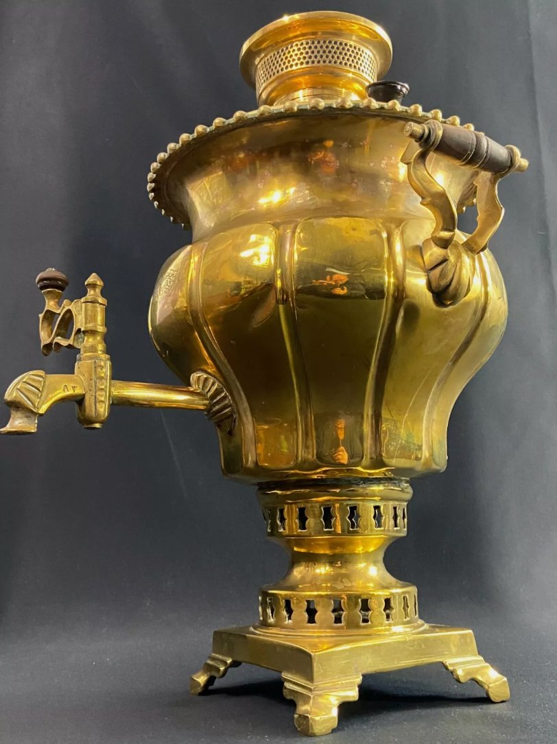 Grand samovar en bronze Moyen - Orient Asie Centrale - Ethic Atelier