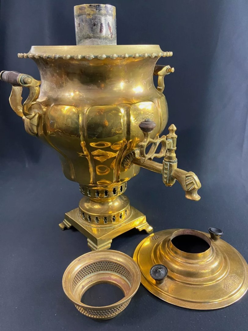 Grand samovar en bronze Moyen - Orient Asie Centrale - Ethic Atelier