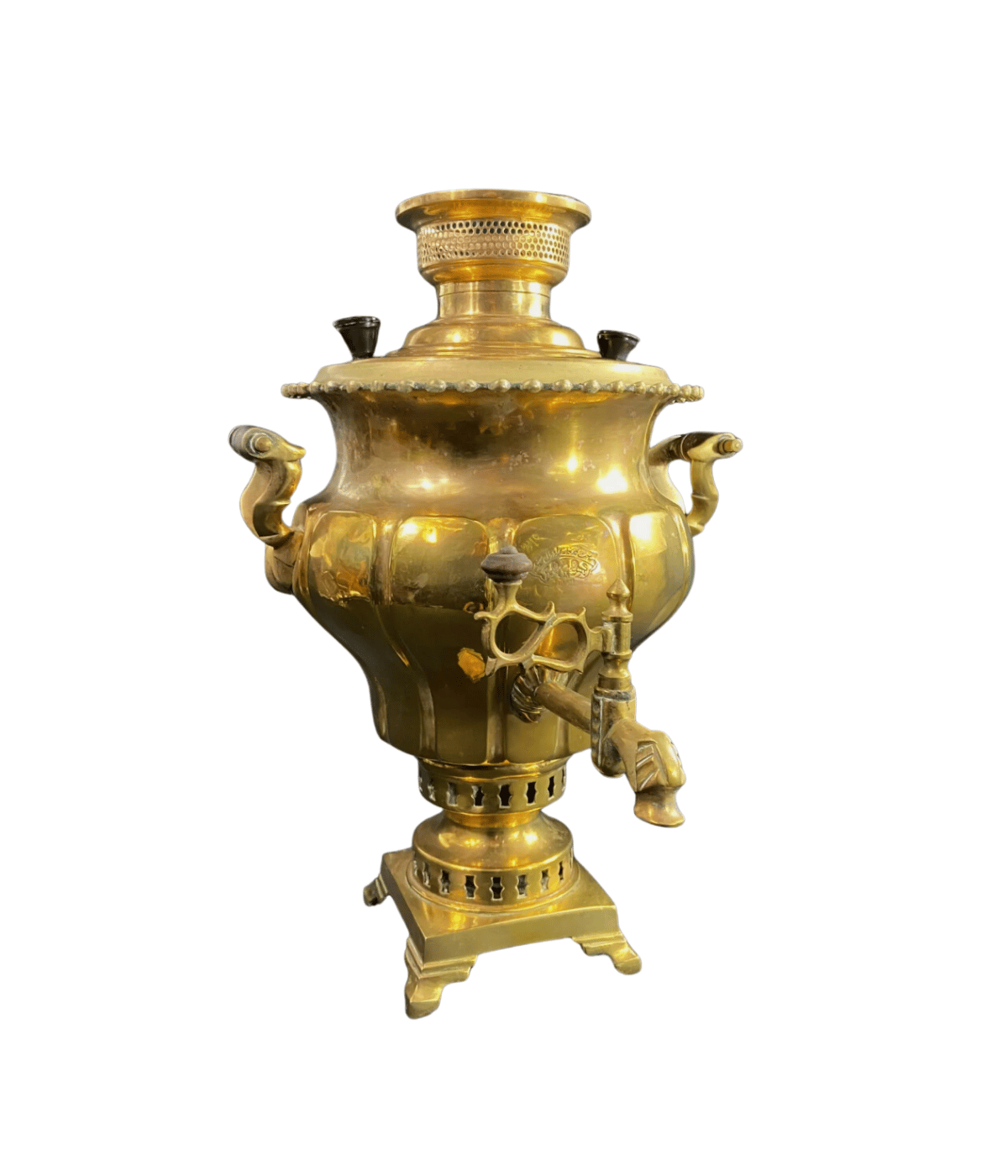 Grand samovar en bronze Moyen - Orient Asie Centrale - Ethic Atelier