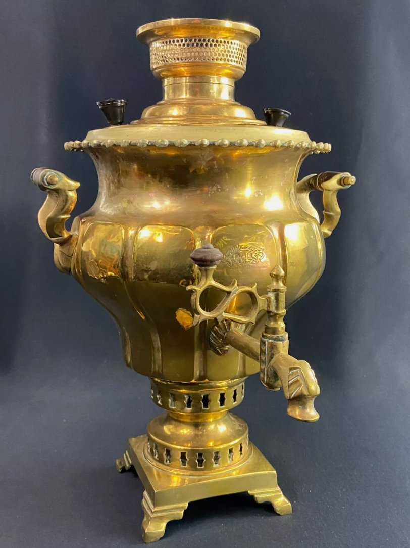 Grand samovar en bronze Moyen - Orient Asie Centrale - Ethic Atelier