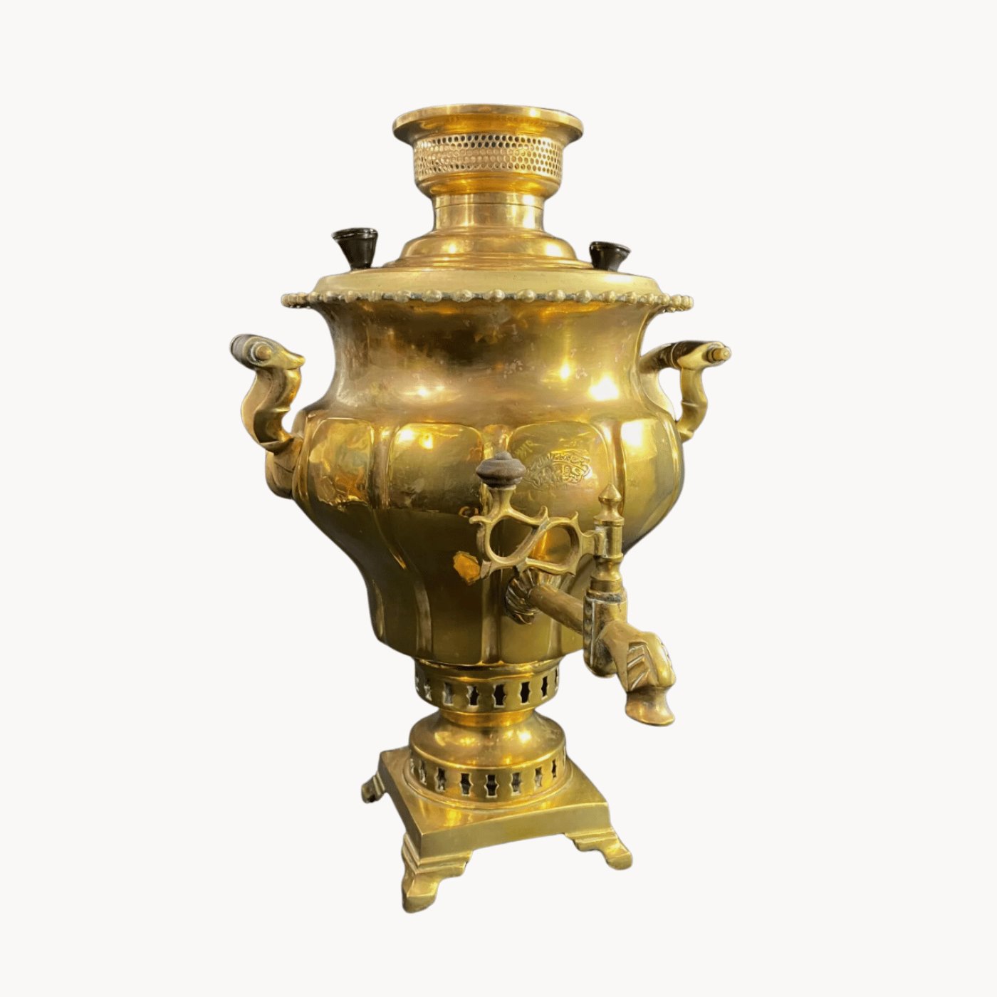 Grand samovar en bronze Moyen - Orient Asie Centrale - Ethic Atelier