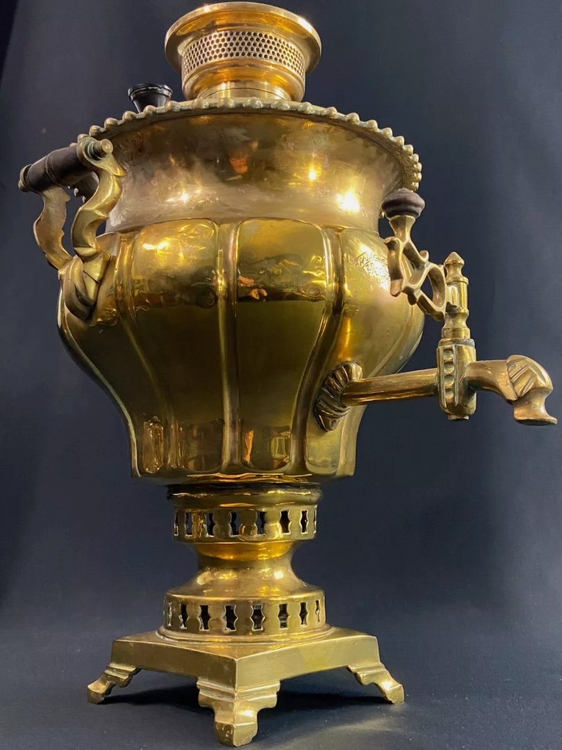 Grand samovar en bronze Moyen - Orient Asie Centrale - Ethic Atelier