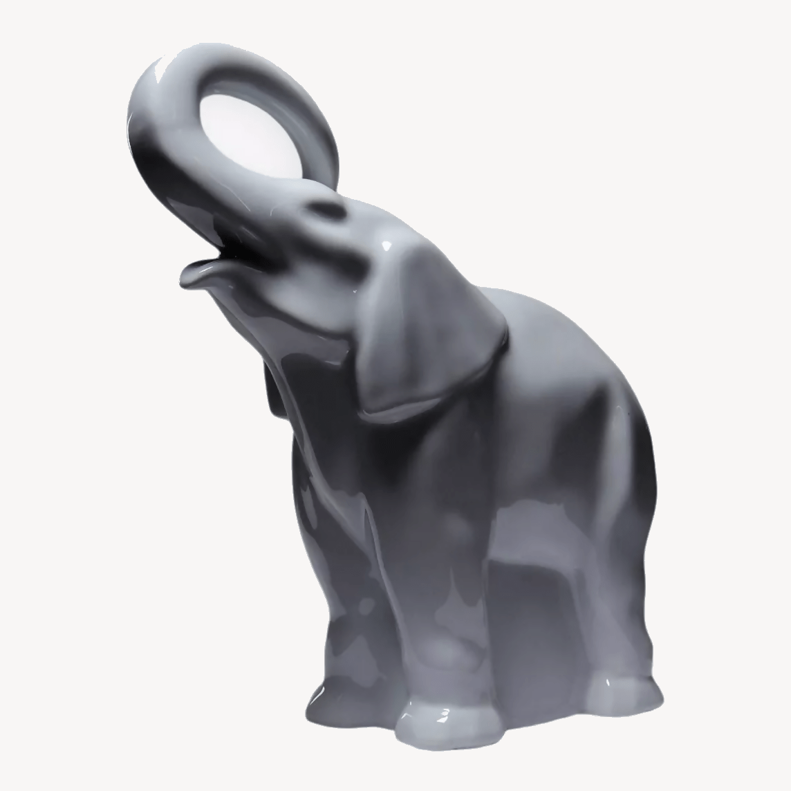 Grand sujet éléphant en porcelaine fine de Limoges - Ethic Atelier - Ethic Atelier