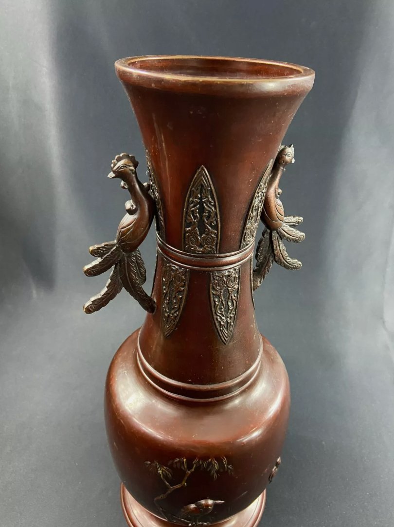 Grand Vase en Bronze Japonais Meiji – XIXe Siècle et Avant - Ethic Atelier