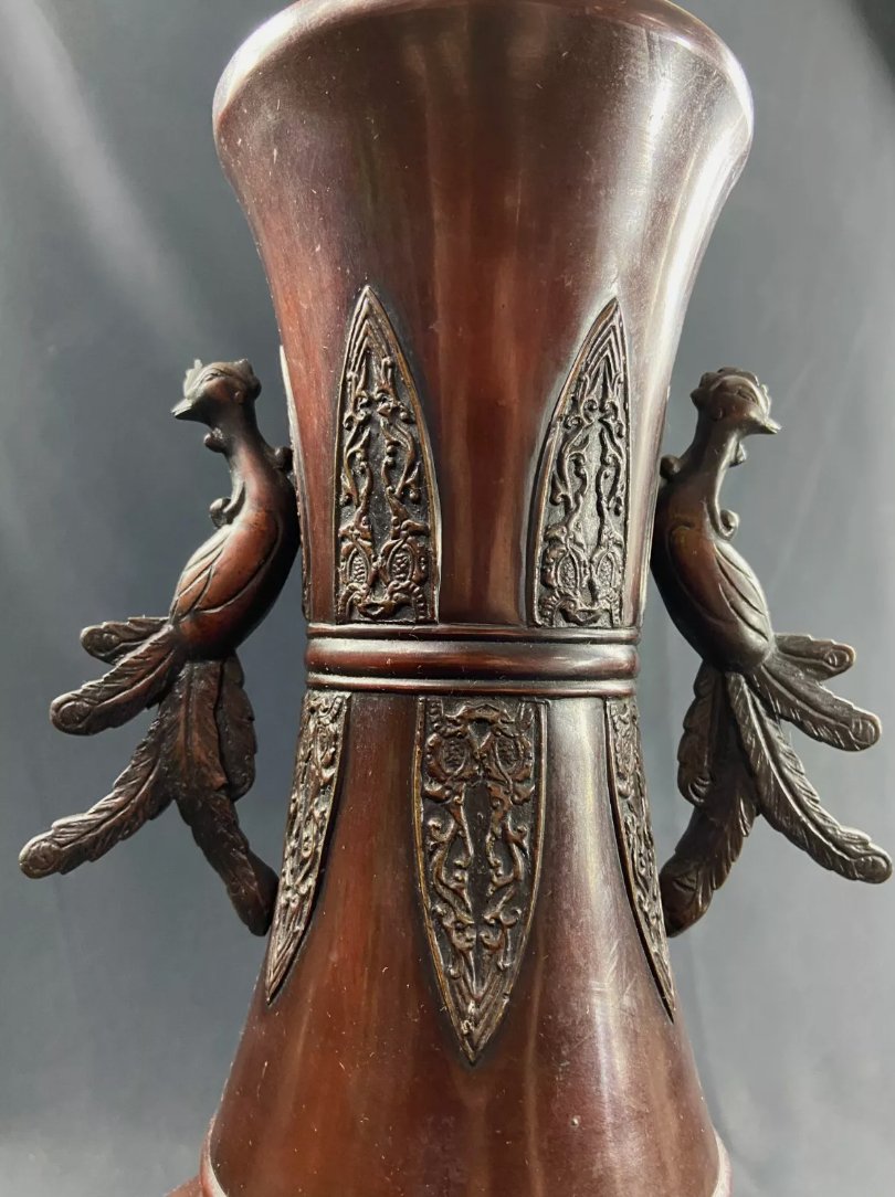 Grand Vase en Bronze Japonais Meiji – XIXe Siècle et Avant - Ethic Atelier