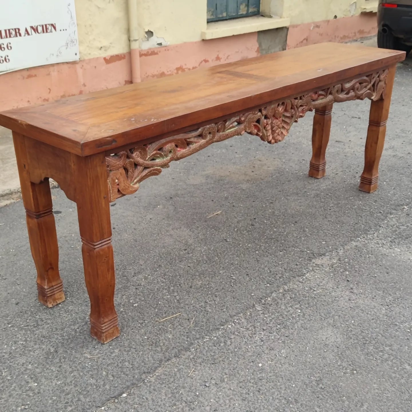 Grande console en teck asiatique - Ethic Atelier