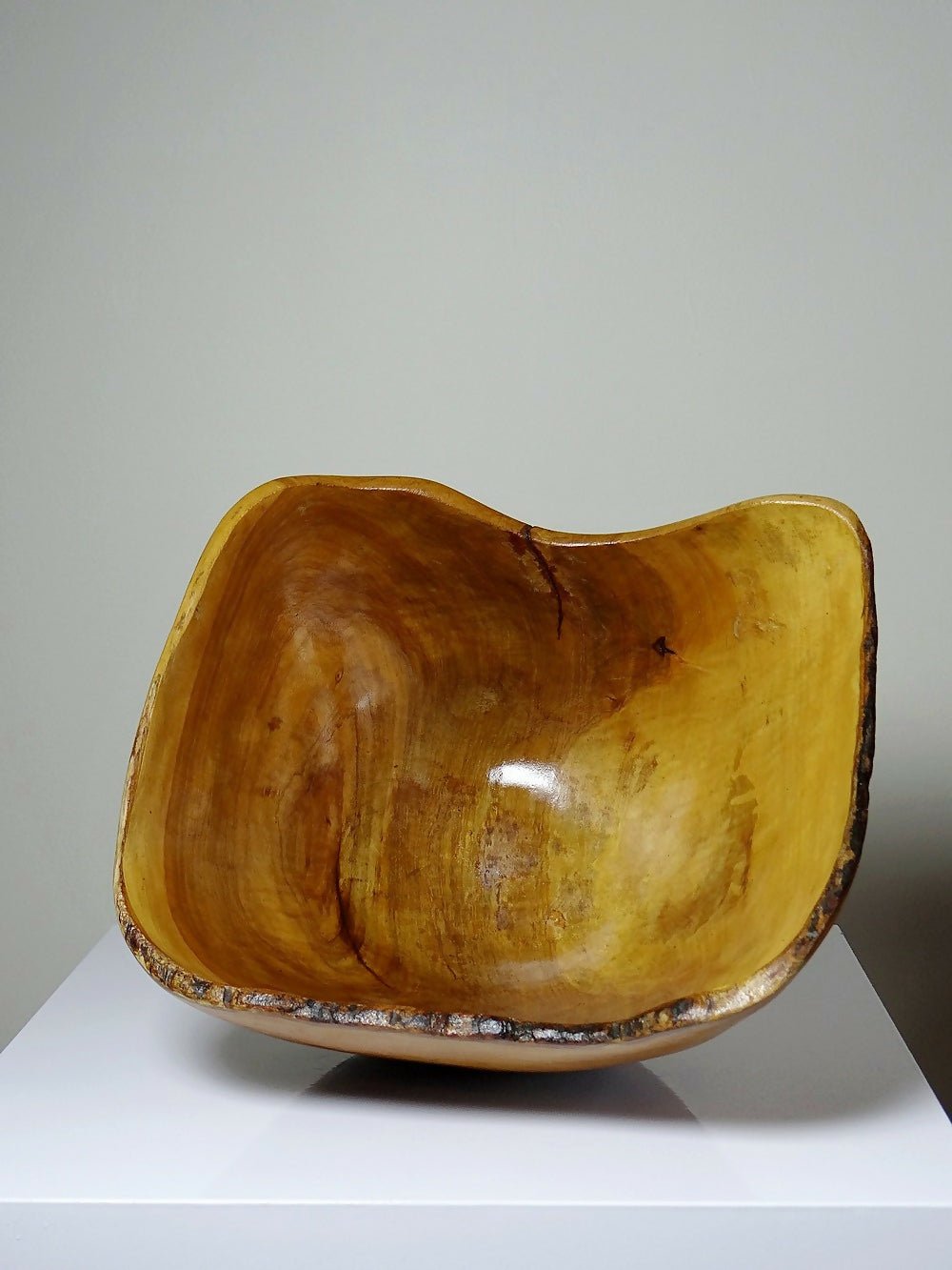 Grande coupe en bois d'olivier Riviera brutaliste artisanat circa 1950 - Ethic Atelier