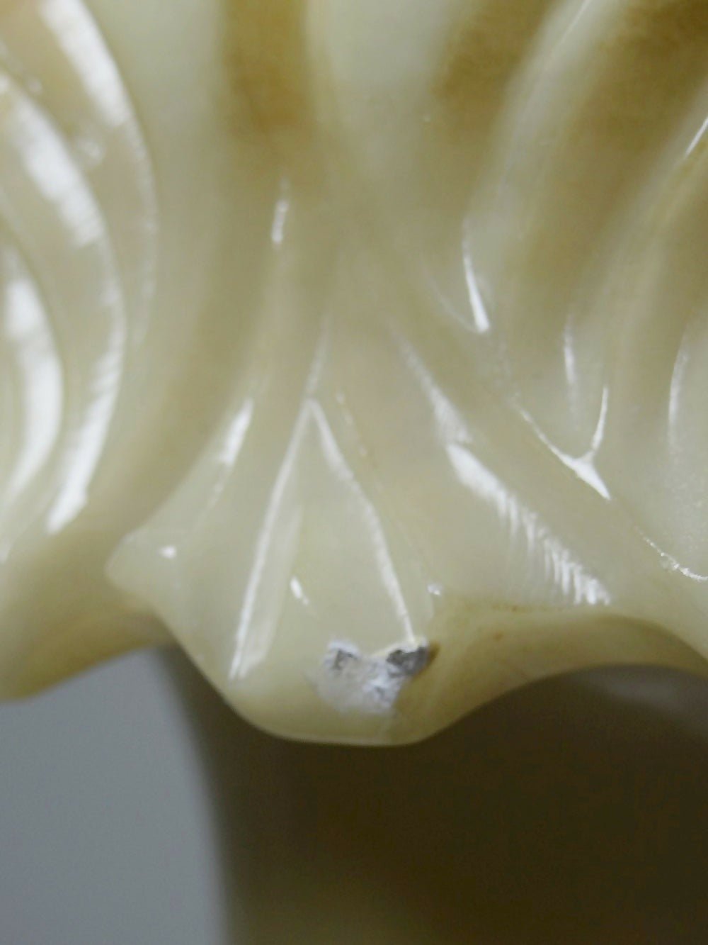 Grande potiche médicis en albatre/marbre jaunâtre style belle époque - Ethic Atelier