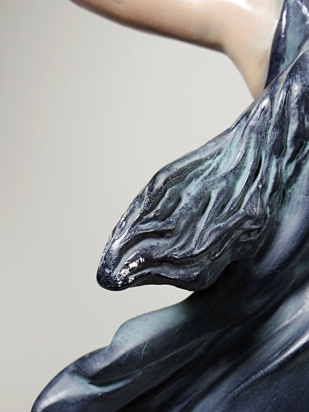 Grande statuette platre ou composite vintage/ancienne façon bronze art nouveau - Ethic Atelier