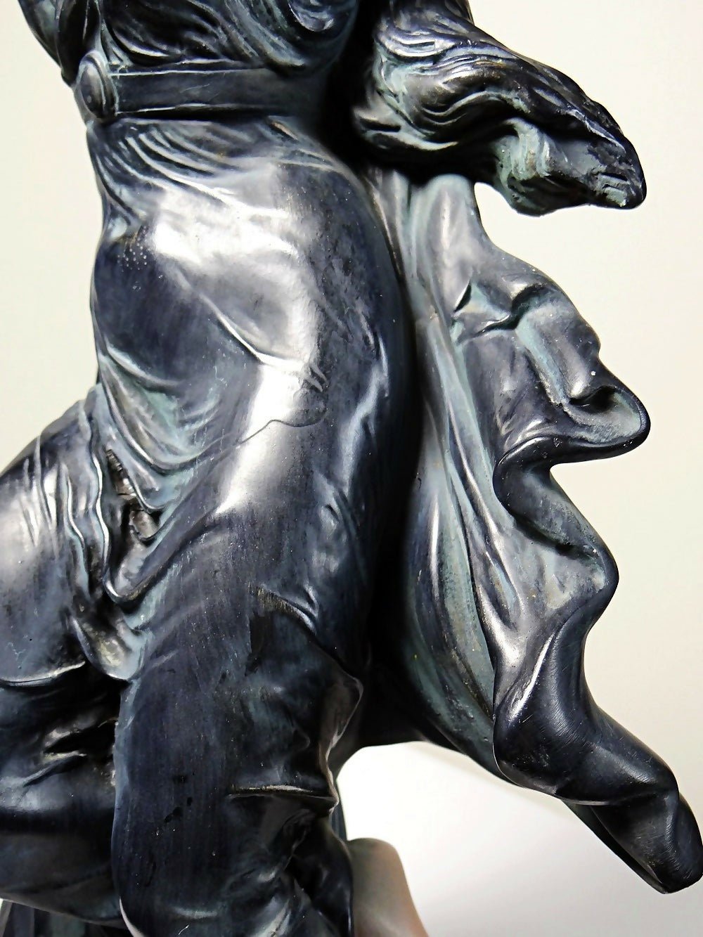 Grande statuette platre ou composite vintage/ancienne façon bronze art nouveau - Ethic Atelier