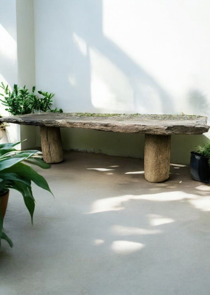 Grande Table Brutaliste en Ardoise - Ethic Atelier