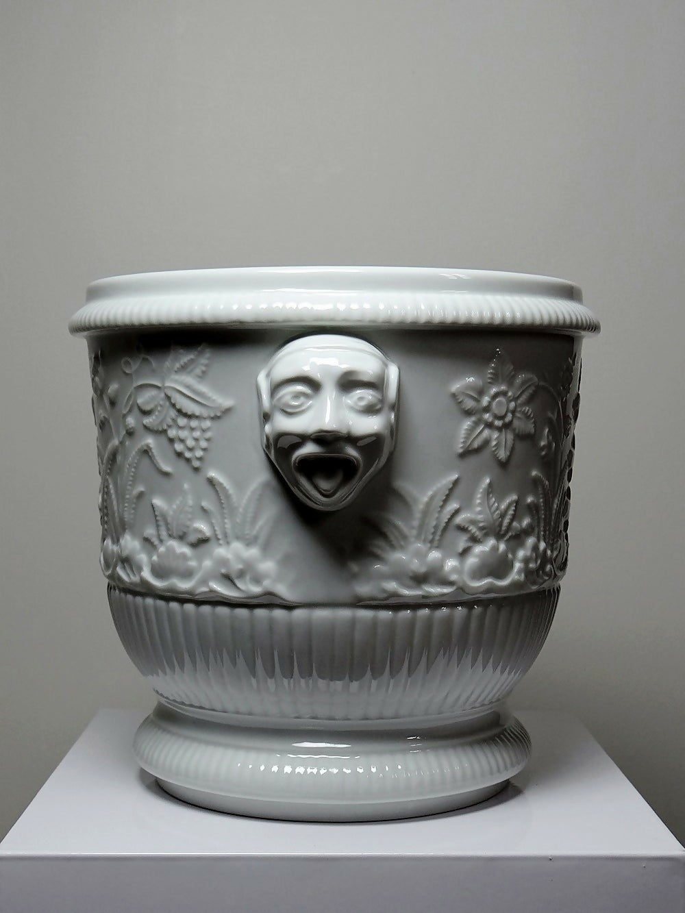 Gros cache pot/seau à champagne porcelaine Haviland Limoges repro St Cloud - Ethic Atelier