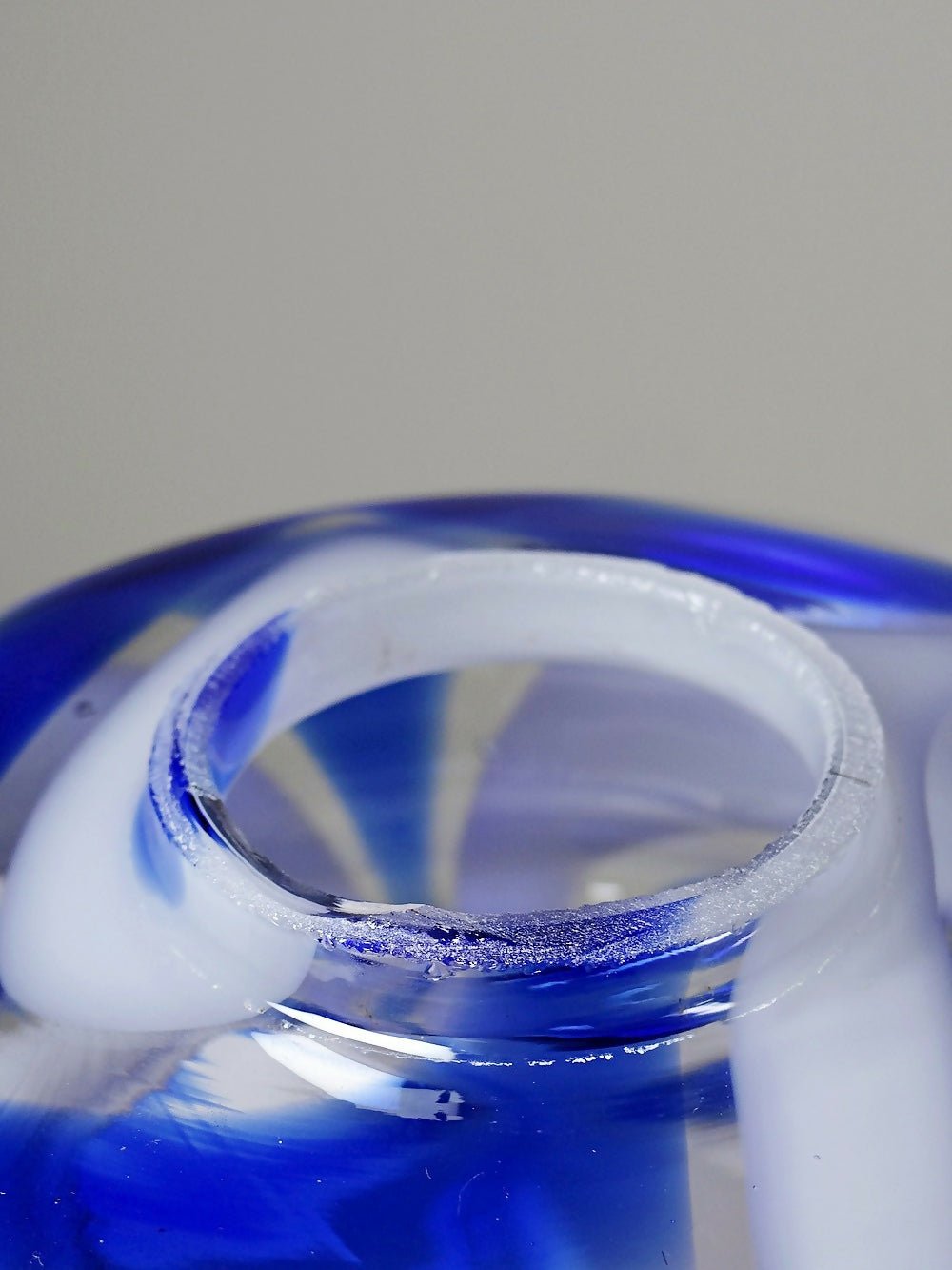 Gros globe de luminaire verre de Murano vintage années 60 - 70 attribué à Moretti - Ethic Atelier