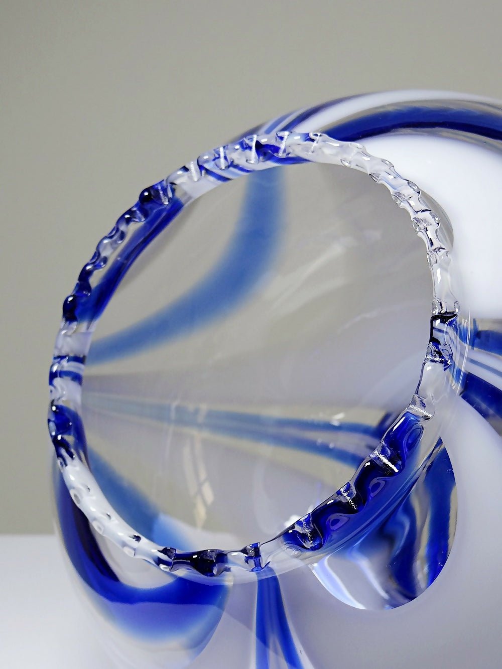 Gros globe de luminaire verre de Murano vintage années 60 - 70 attribué à Moretti - Ethic Atelier