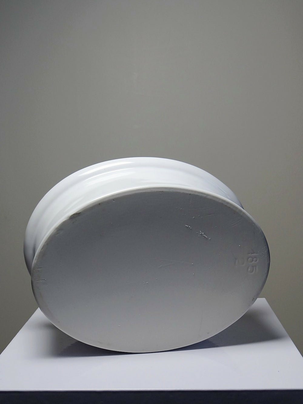 Grosse terrine en faïence blanche vintage tête de lièvre, lapin - Ethic Atelier