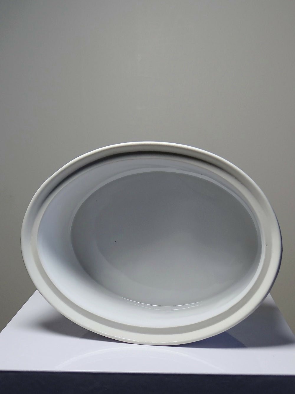 Grosse terrine en faïence blanche vintage tête de lièvre, lapin - Ethic Atelier