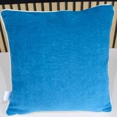 Housse de Coussin fait main Chalco canard/lin modèle 2 - Ethic Atelier