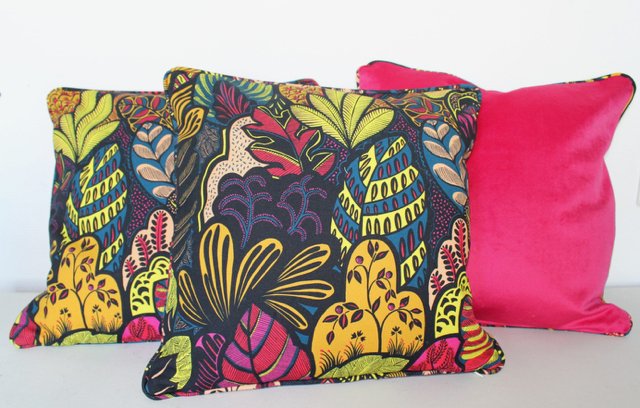 Housse de Coussin fait main Joséphine Fuchsia - Ethic Atelier