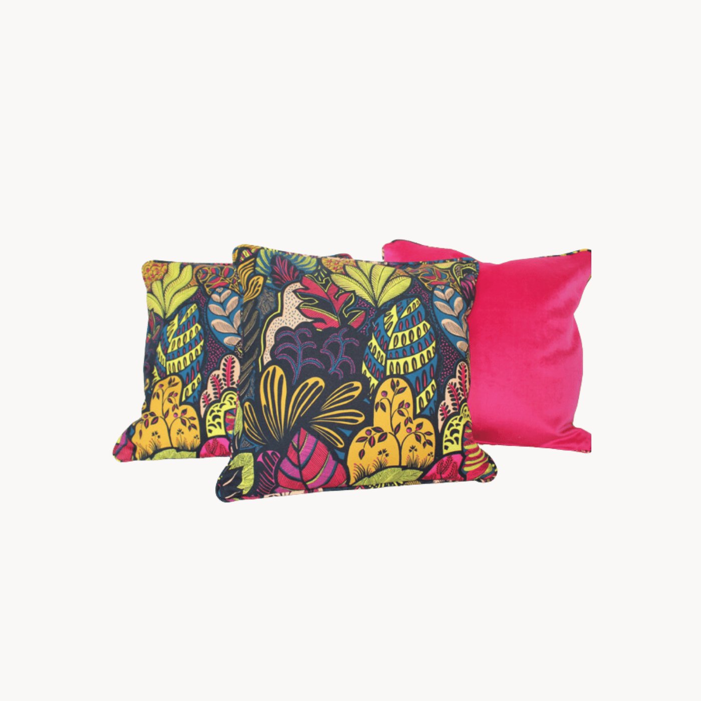 Housse de Coussin fait main Joséphine Fuchsia - Ethic Atelier