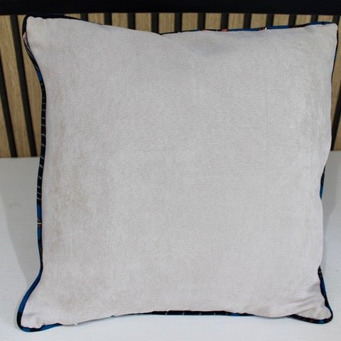 Housse de Coussin fait main Orphée bleu nuit modèle 1 - Ethic Atelier