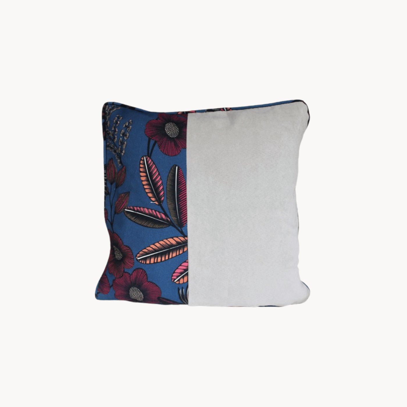 Housse de Coussin fait main Orphée bleu nuit modèle 1 - Ethic Atelier