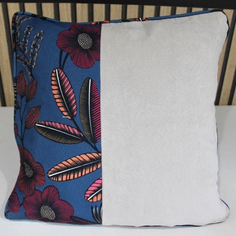 Housse de Coussin fait main Orphée bleu nuit modèle 1 - Ethic Atelier