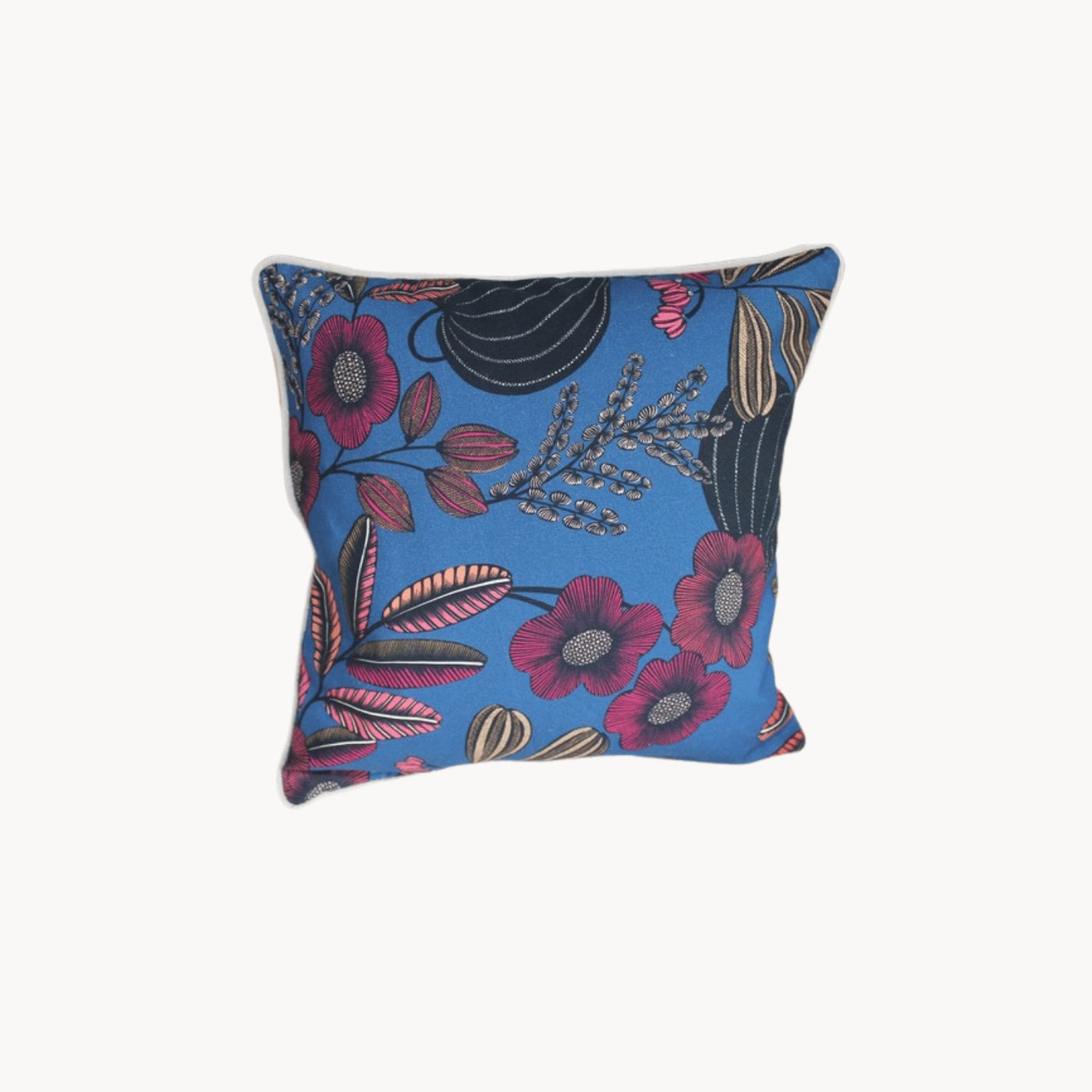 Housse de Coussin fait main Orphée bleu nuit modèle 2 - Ethic Atelier