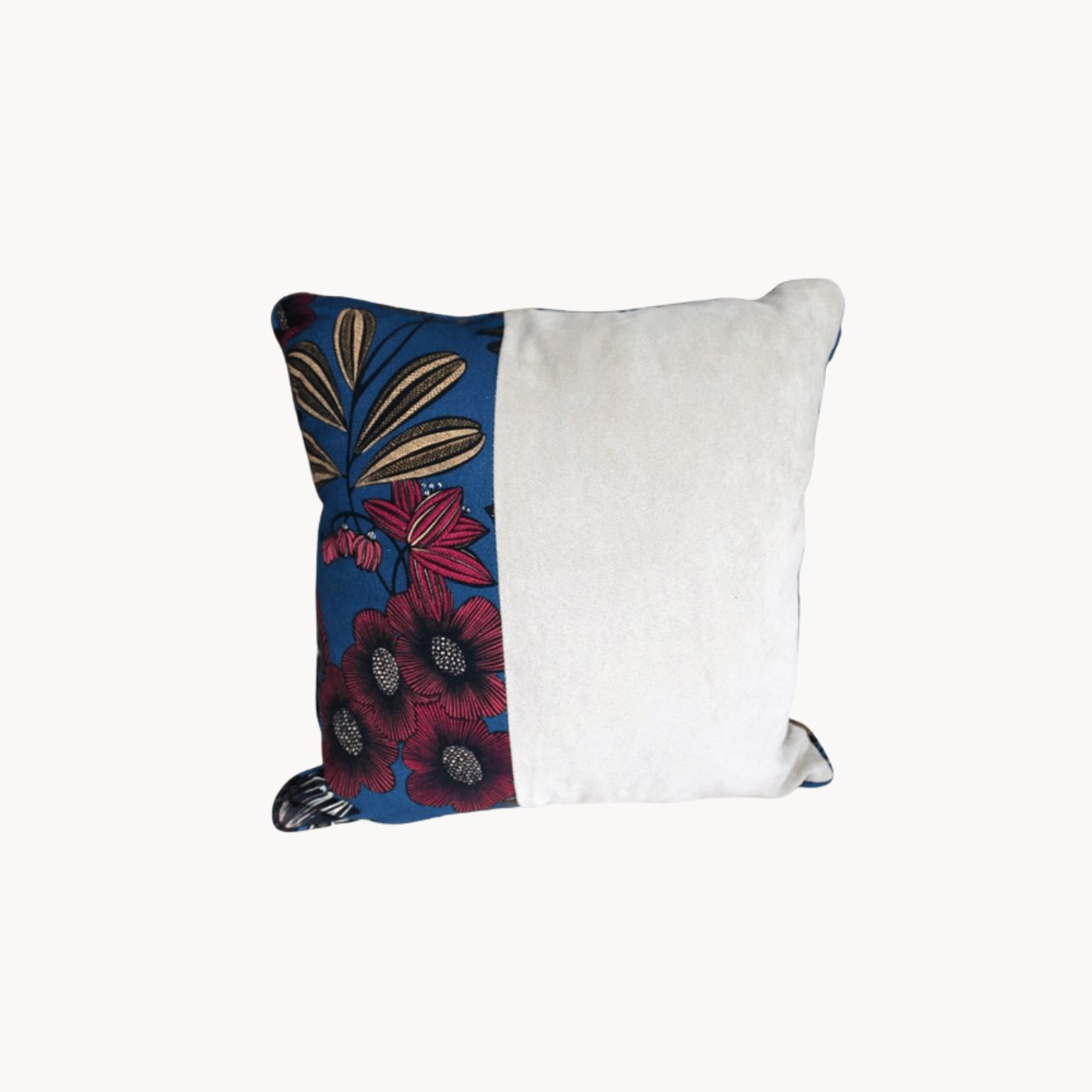 Housse de Coussin fait main Orphée bleu nuit modèle 3 - Ethic Atelier