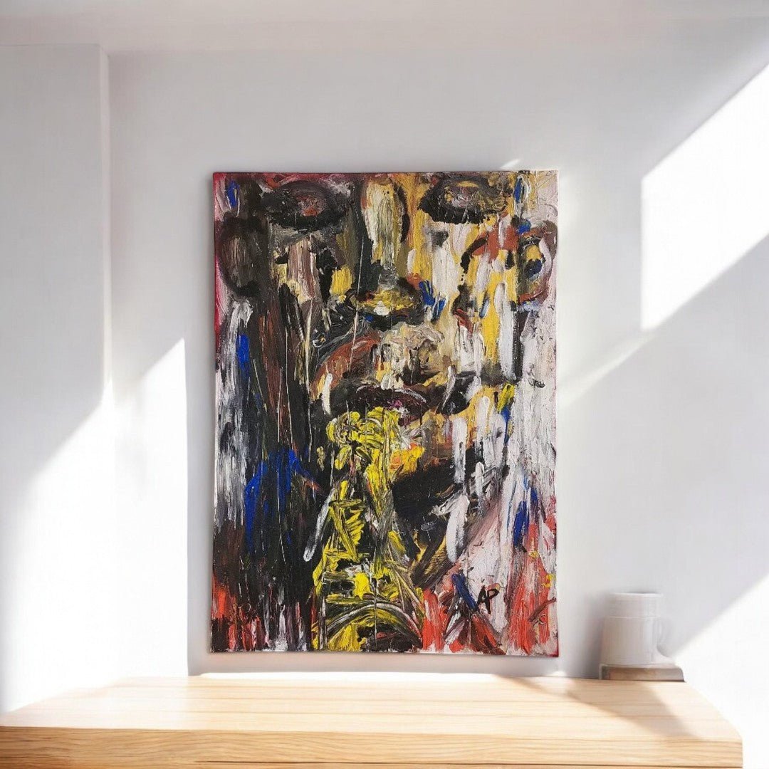 Joli Tableau Peinture - Huile sur Toile - Signé AP Pontvianne Amaury N10 - Ethic Atelier