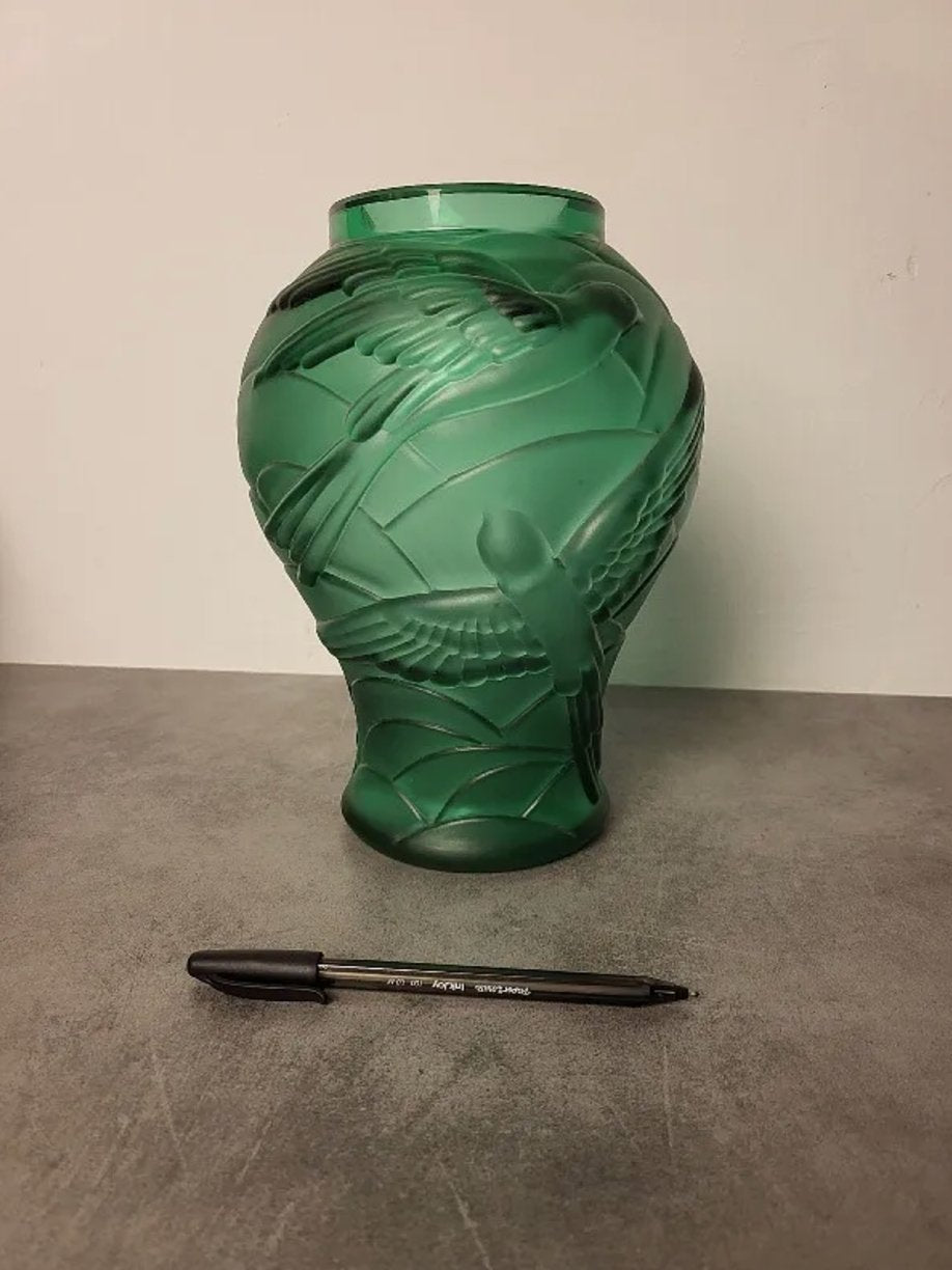 Joli Vase Art Déco – Élégance et Décor d'Oiseaux - Ethic Atelier