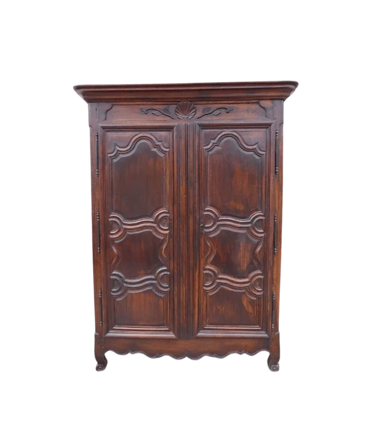 Jolie Armoire Louis XV en Noyer - XVIIIe Siècle - Ethic Atelier