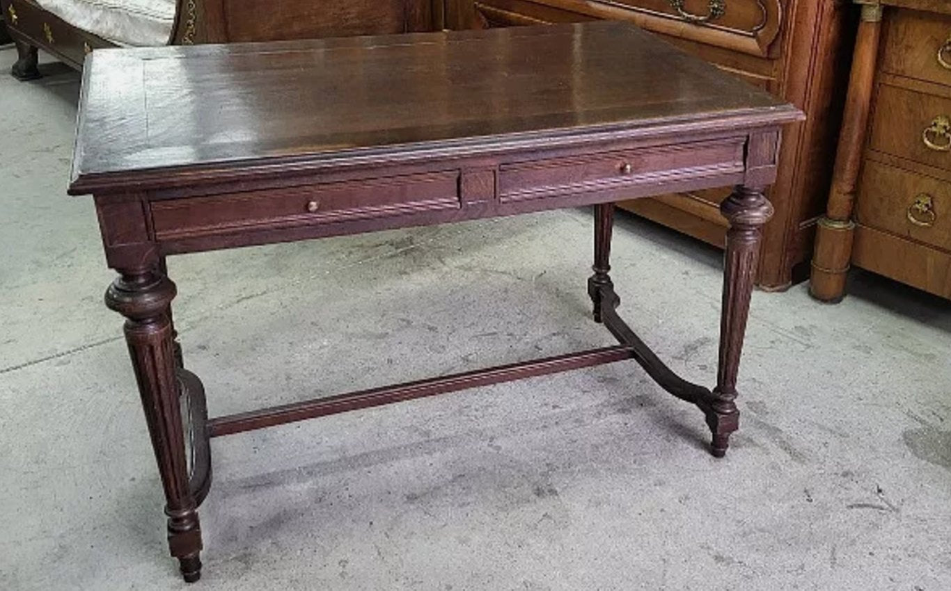 Jolie Bureau Table en Chêne - XIXe siècle - Ethic Atelier