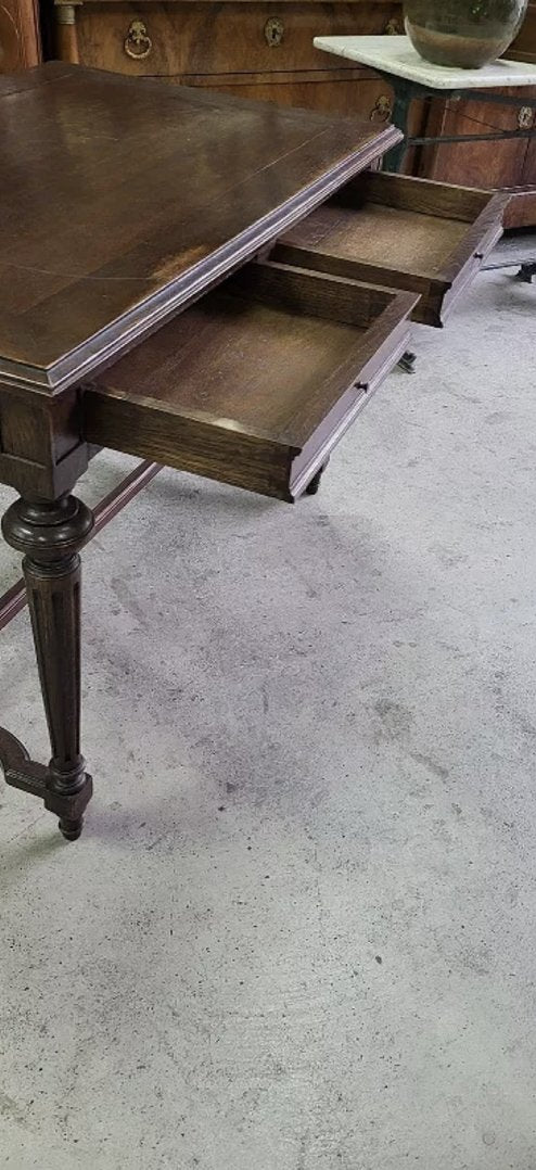 Jolie Bureau Table en Chêne - XIXe siècle - Ethic Atelier