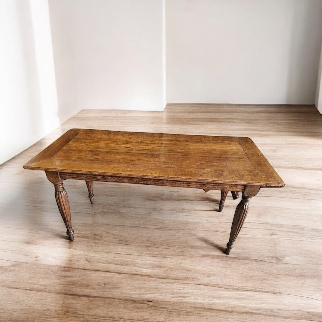 Jolie Grande Table à 4 Pieds - Fabrication Ancienne - Bois Exotique - Ethic Atelier