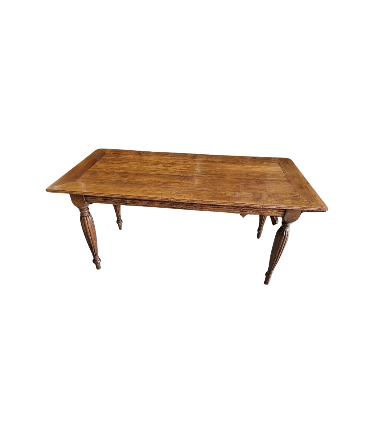 Jolie Grande Table à 4 Pieds - Fabrication Ancienne - Bois Exotique - Ethic Atelier